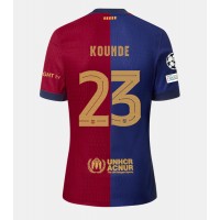 Billiga Barcelona Jules Kounde #23 Hemma fotbollskläder 2024-25 Kortärmad